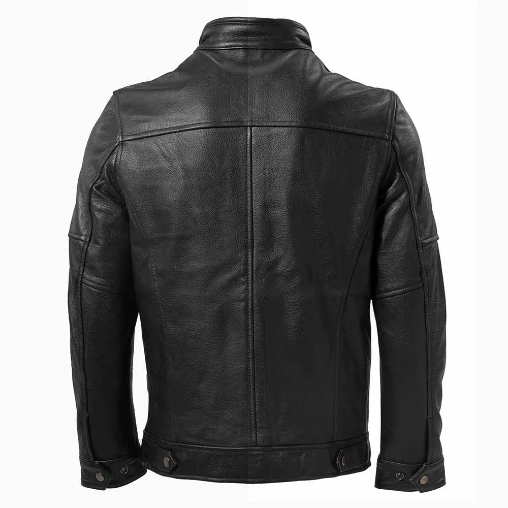 Men Leather Jacket Quilted 100% Natural Cowhide Slim Fit Male Skin Coat Man's Clothing Autumn Winter Clothing Asian Size M265