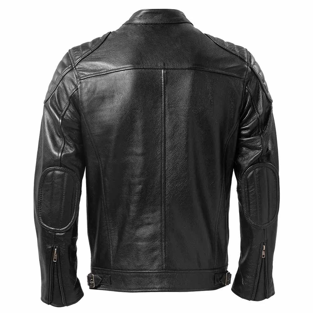 Genuine Leather Jacket Men  100% Natural Cowhide Genuine Leather Jackets Slim Fit Motorcycle Jacket Man Biker Coat Autumn M357